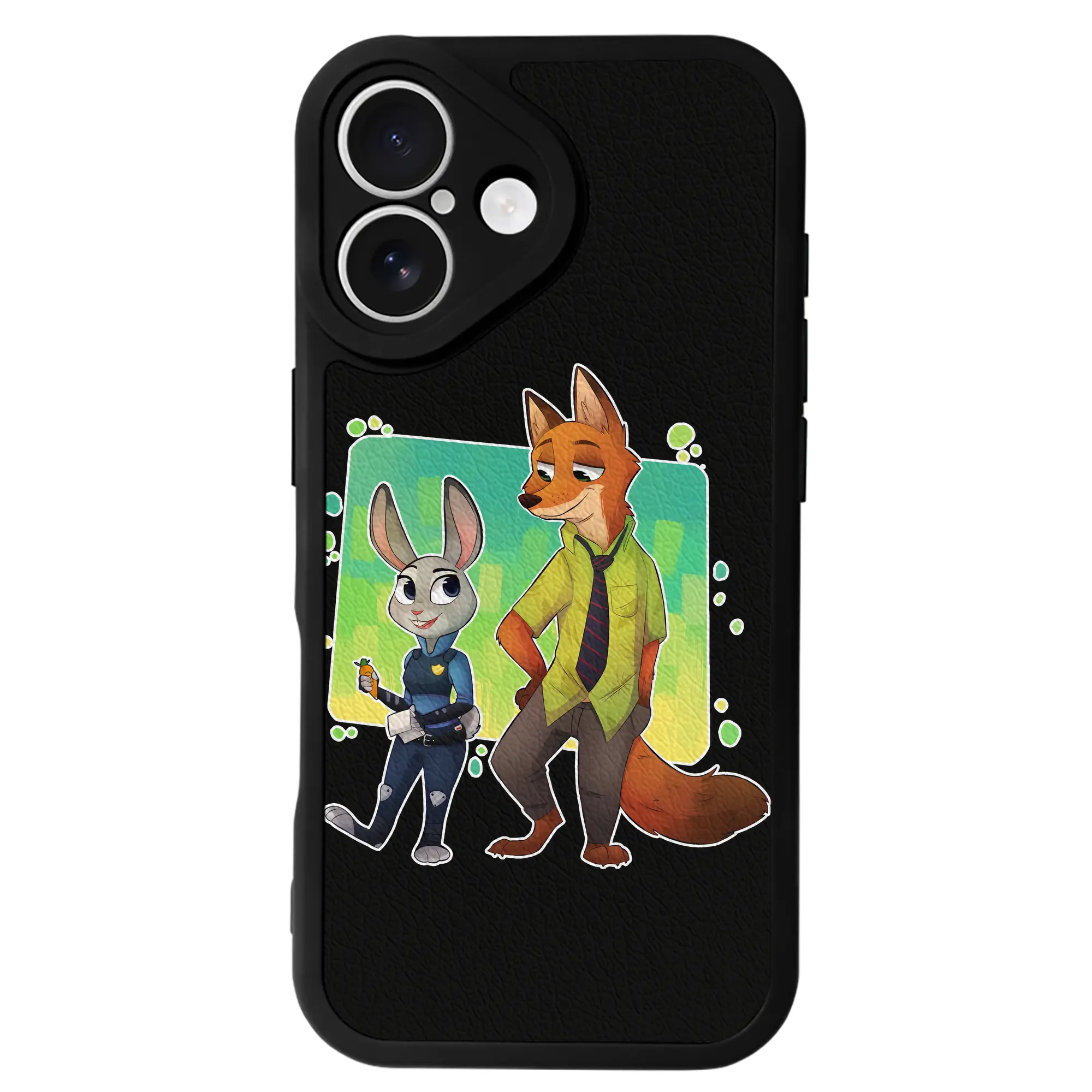 ズートピア グッズ,ジュディ・ホップス - IPhone 16シリーズ対応 ・ シリコンスマホケース ・ レザー調 ・ 高精度フィット ・ 耐衝撃 ・ ワイヤレス充電対応 ・ 精密カット